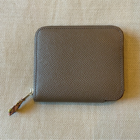 Hermes Handbags - 🧡HERMES🧡Epsom Silk'in Compact Zip Around Wallet